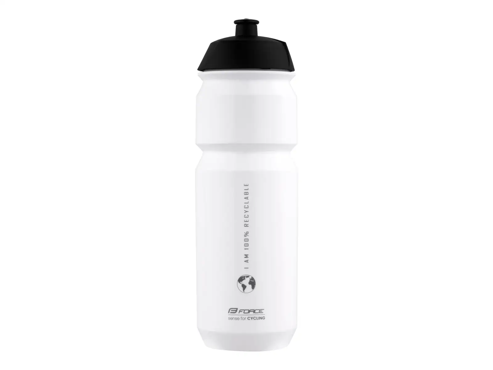 Force Bio Earth cyklistická fľaša 750 ml biela/sivá