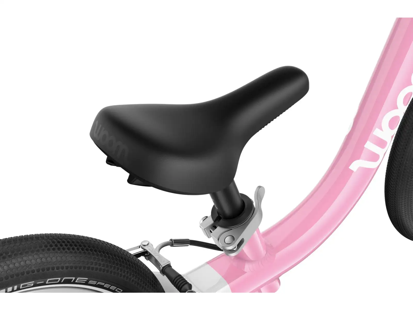 Woom GO 1 detské odrážadlo 12" Powder Pink