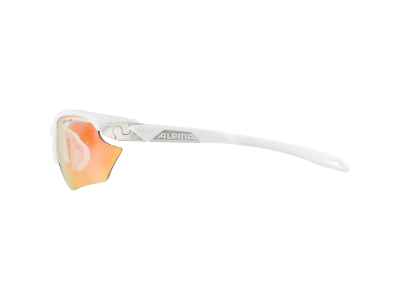 Alpina Twist Five S HR QVM+ okuliare White/Matt Silver
