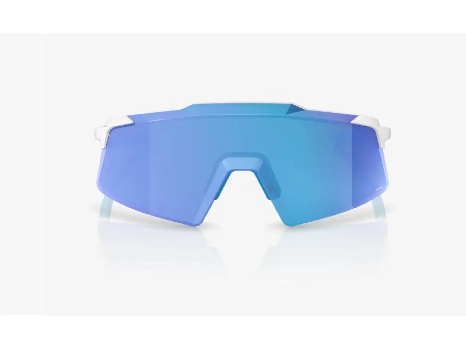 100% Aerocraft okuliare Matte White/HiPER Blue Mirror