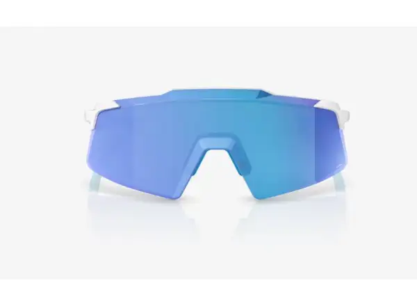 100% Aerocraft okuliare Matte White/HiPER Blue Mirror