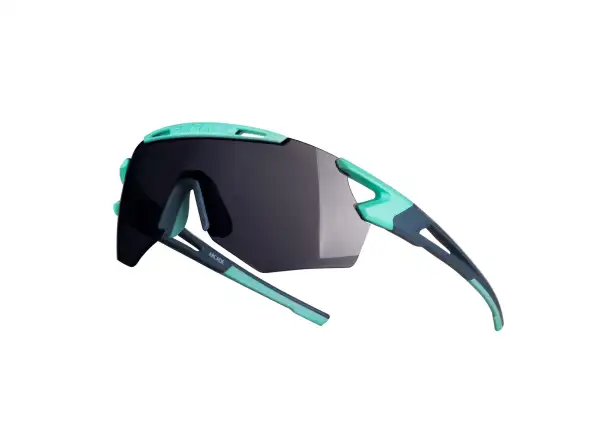 Cyklistické okuliare Force Arcade Mint-stormy Blue/black mirrored lenses