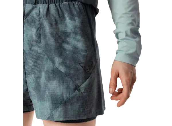 Dynafit Trail Reflective 2v1 dámske bežecké kraťasy Cinder