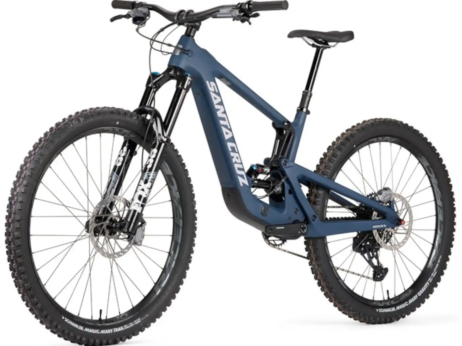 Santa Cruz Heckler SL 1 C MX Stout celoodpružený elektrobicykel Matte Dark Blue