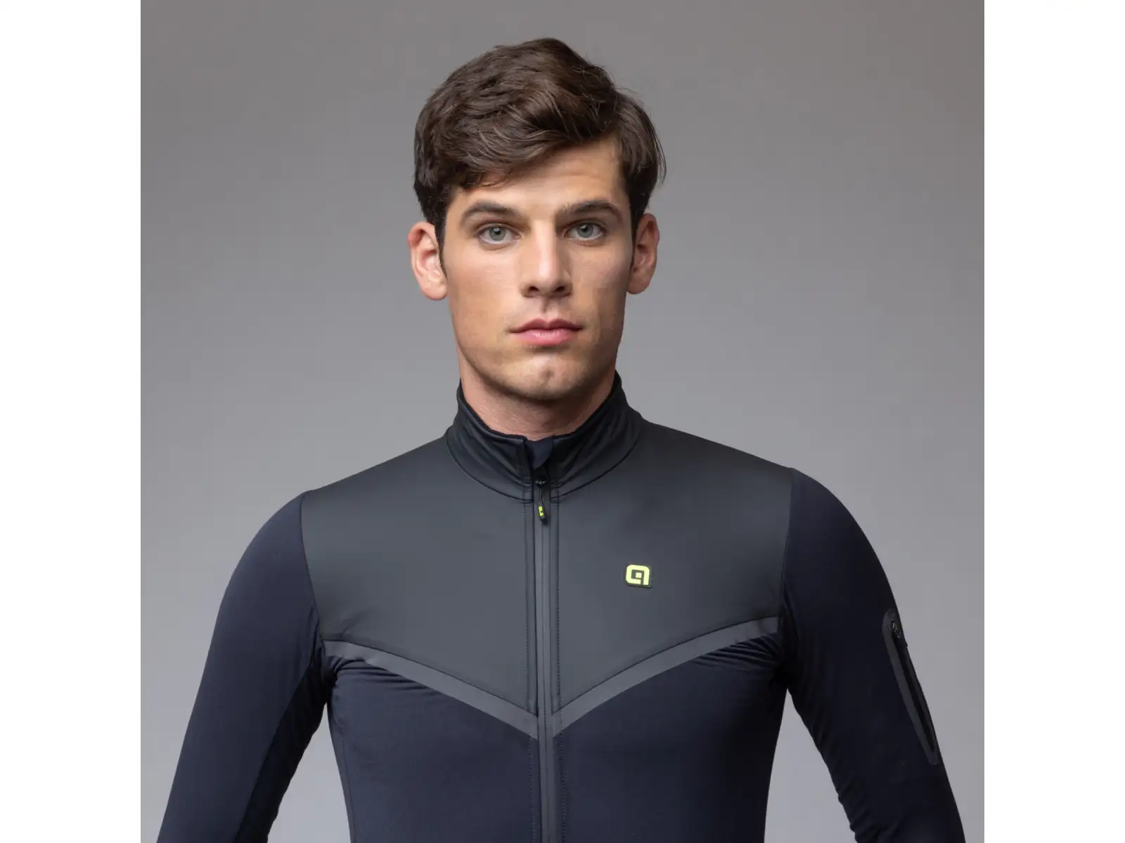 Alé R-EV1 Wool Speed pánska zimná cyklistická bunda Black