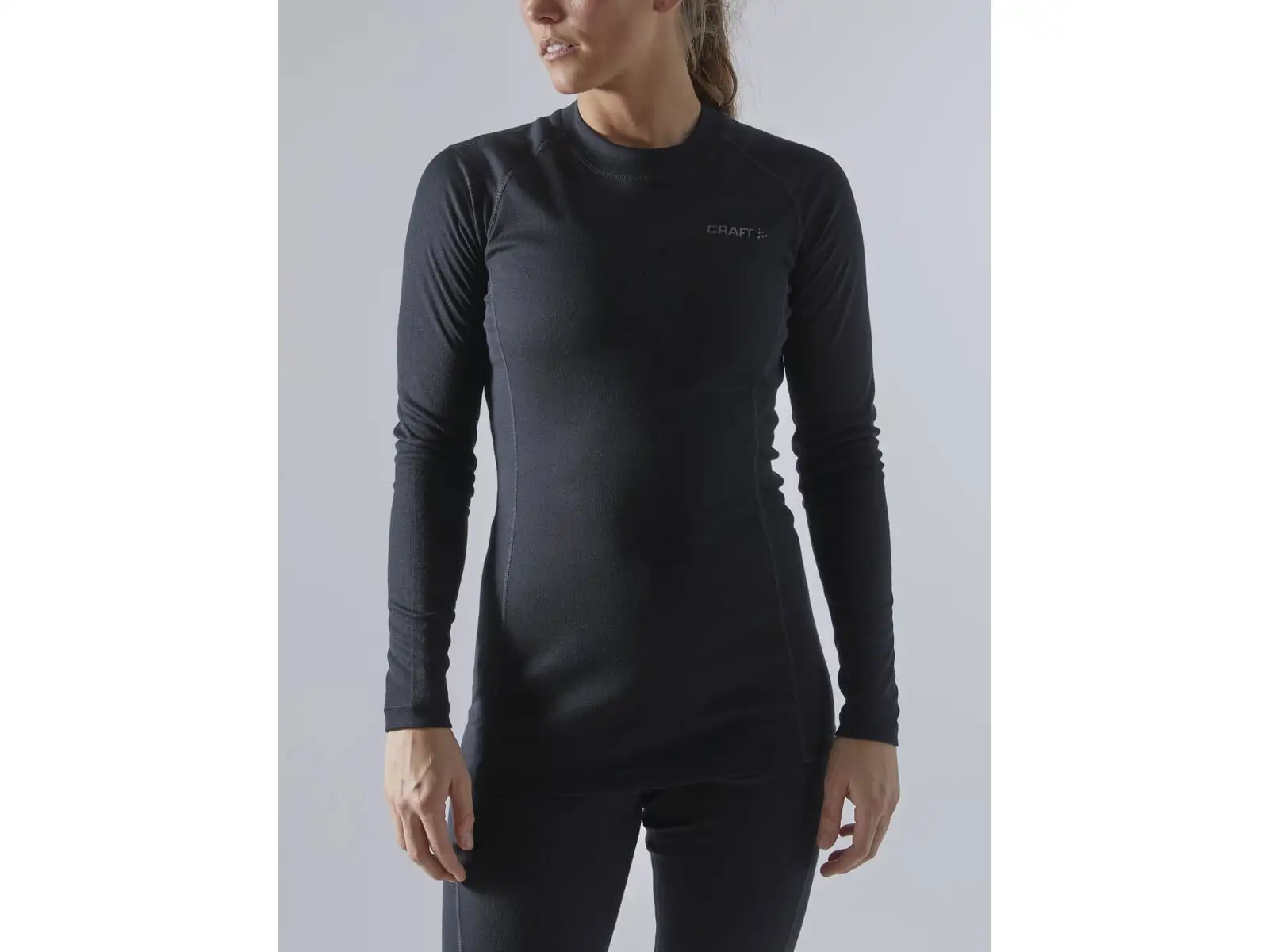 Craft Core Warm Baselayer dámsky set tričko dlhý rukáv+nohavice čierna