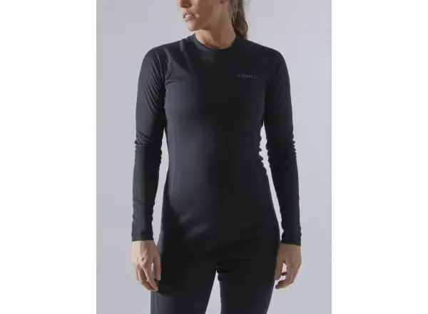 Craft Core Warm Baselayer dámsky set tričko dlhý rukáv+nohavice čierna