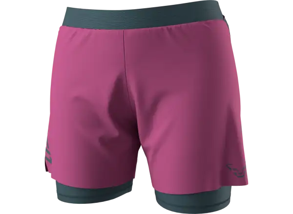 Dynafit Alpine Pro 2v1 dámske bežecké kraťasy Magenta