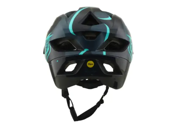 Troy Lee Designs Flowline SE MIPS prilba Badge Carbon/Real Teal