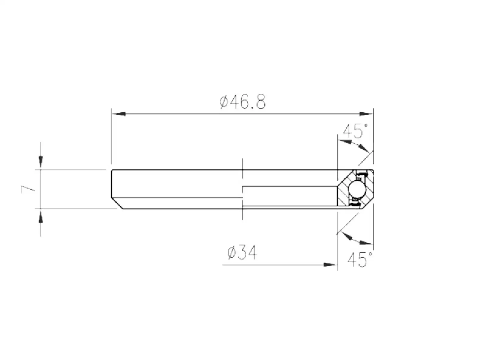FSA TH-970E (MR168) 1-1/4" ložisko