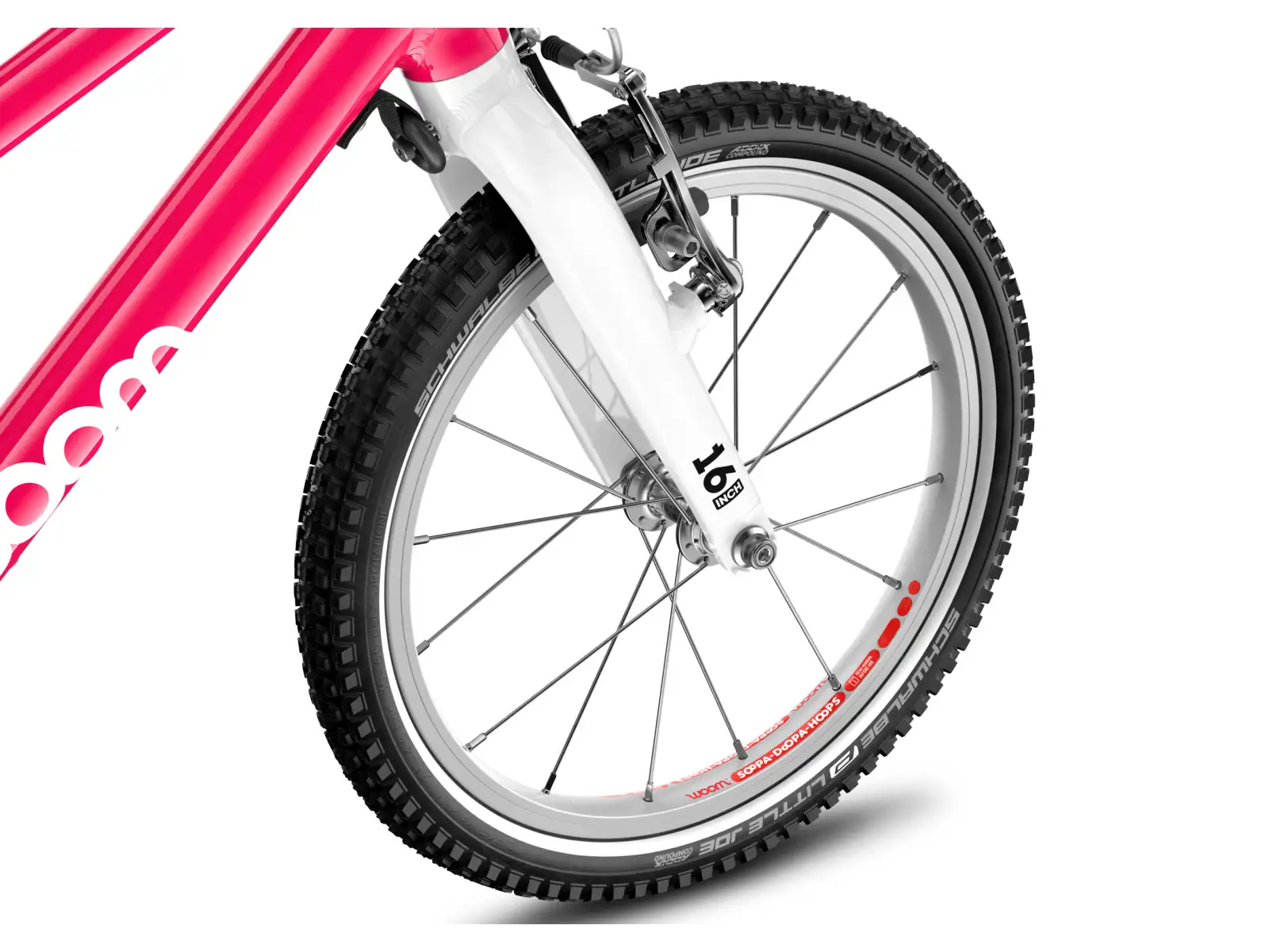 Woom GO 3 Automagic Hot Pink 16 detský bicykel