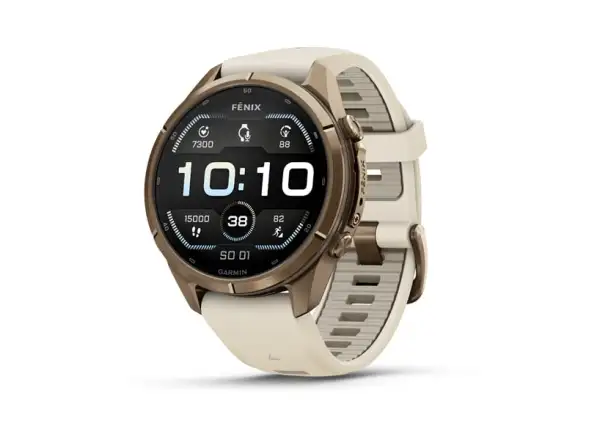 Garmin fenix 9 Pro inReach 43 mm inteligentné hodinky Autumn gold titanium/Cream/french gray