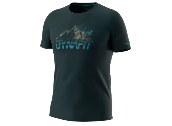 Dynafit Transalper Graphic pánske tričko s krátkym rukávom Blueberry