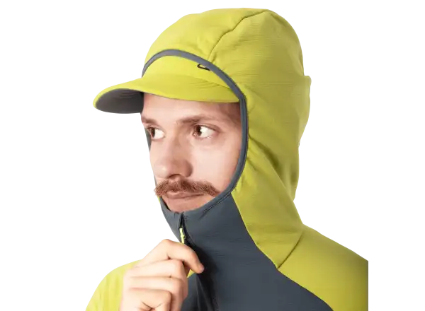 Dynafit Radical Polartec Hooded pánska bunda Golden Lime/0720