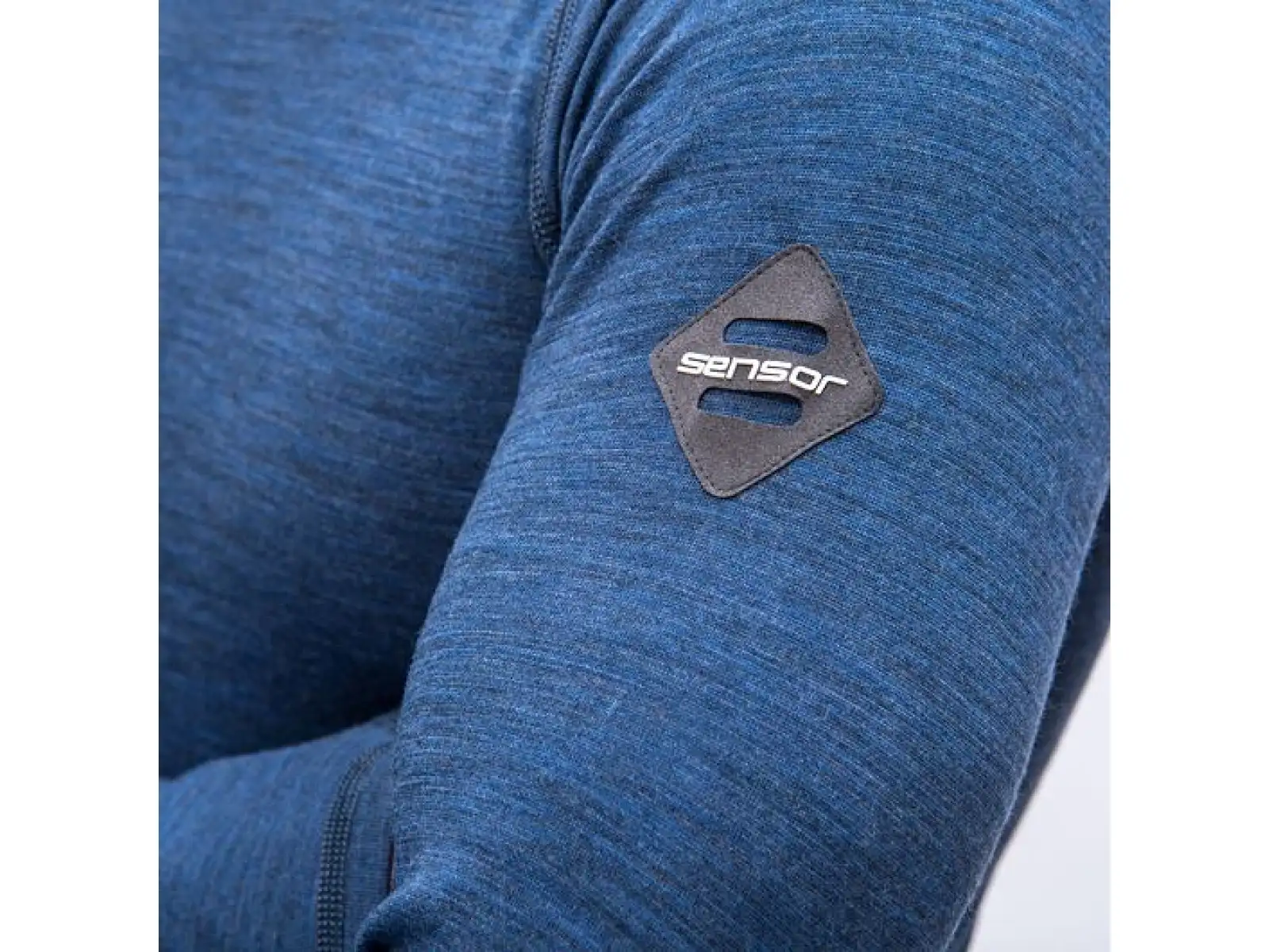 Sensor Merino Bold pánske tričko dlhý rukáv Cool Blue