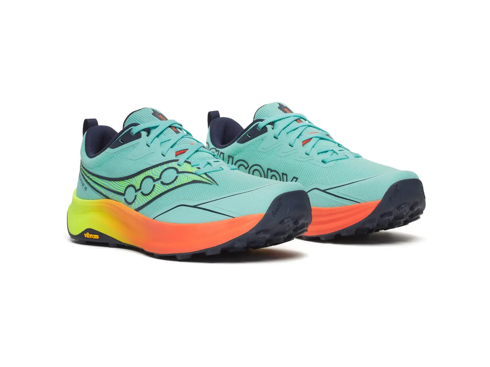 Saucony Peregrine 16 pánska bežecká obuv Splash/Citron