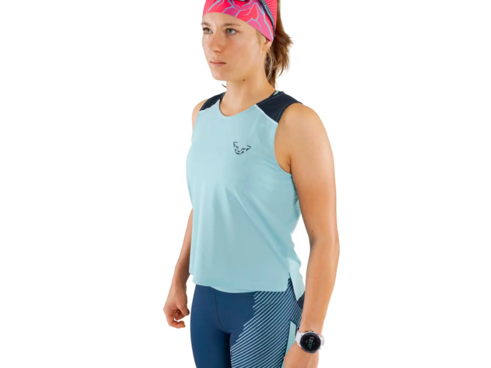 Dynafit Sky Crop Top Dámske tričko bez rukávov Marine Blue