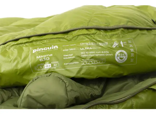 Pingvin Magma 630 Spacák -12°C 175 cm červený