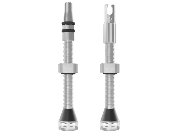 Peatys Holeshot Fast Flow bezdušové ventilčeky 60 mm Silver