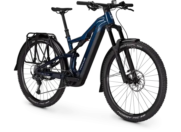 Focus THRON 7 EQP 800Wh celoodpružený elektrobicykel Azurblue / Sydneyblue