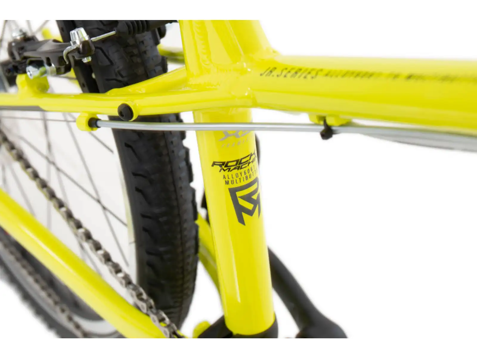 Rock Machine Thunder 24 Gloss Radioactive Yellow/Black/Dark Grey detský bicykel