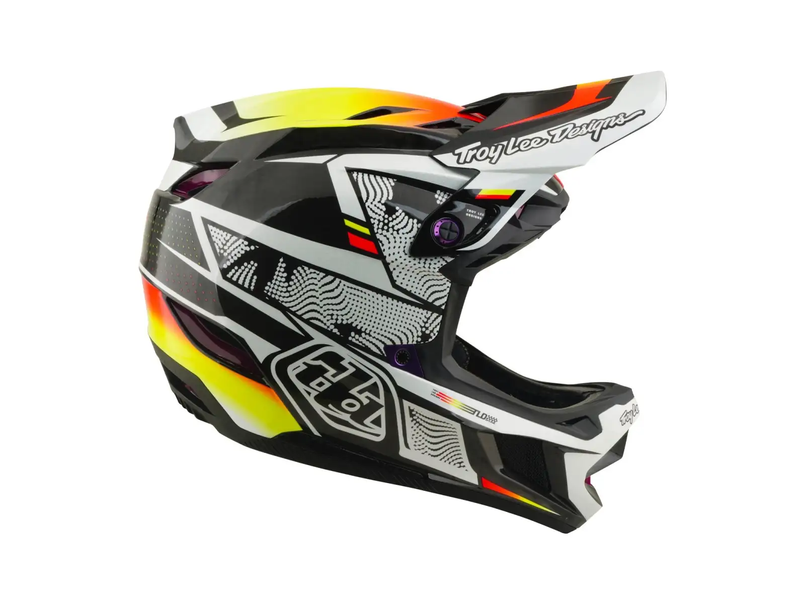 Troy Lee Designs D4 Carbon MIPS prilba Lined up Black