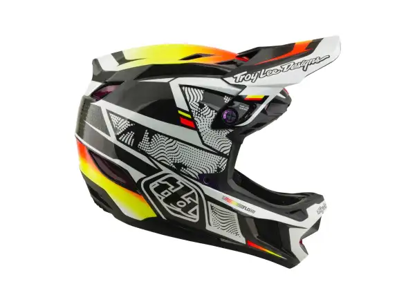 Troy Lee Designs D4 Carbon MIPS prilba Lined up Black