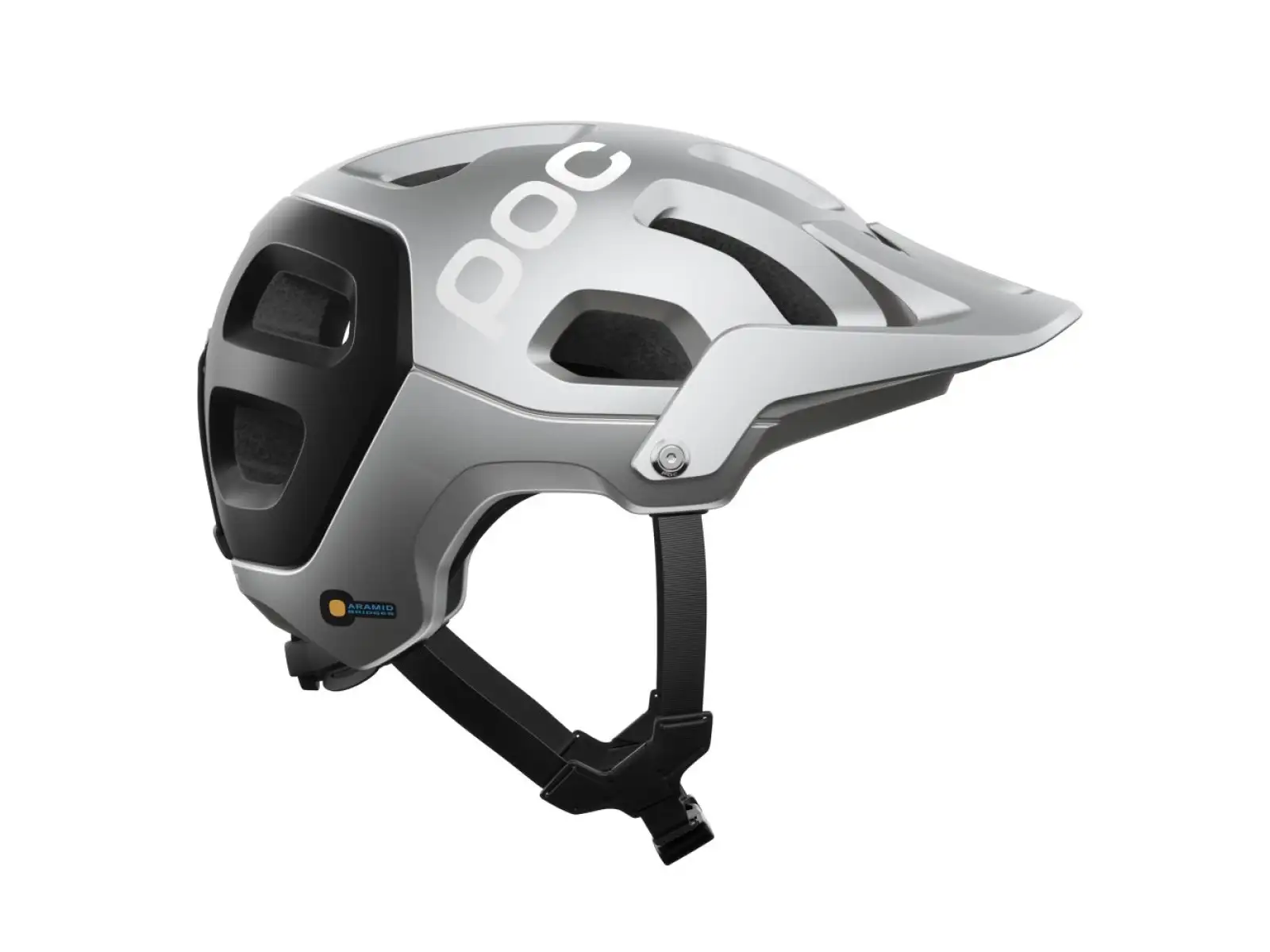 POC Tectal Race MIPS prilba Argentite Silver/Uranium Black Matt