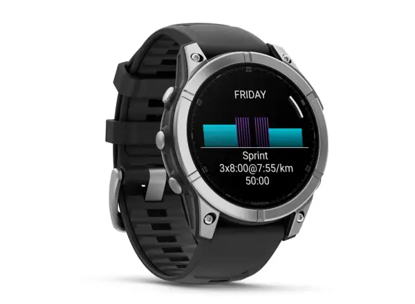 Garmin fenix E - 47 mm AMOLED inteligentné hodinky Slate Grey Steel
