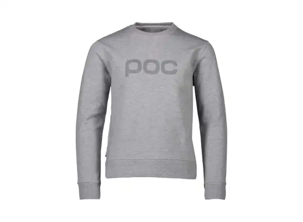 POC Transit Crew Jr detská mikina Grey Melange