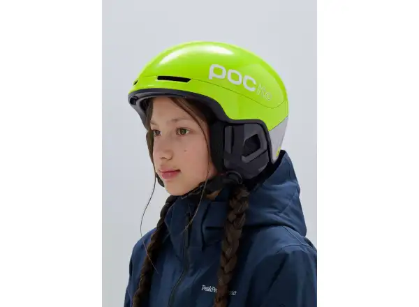 POC POCito Obex detská lyžiarska prilba Fluorescent Yellow/Green