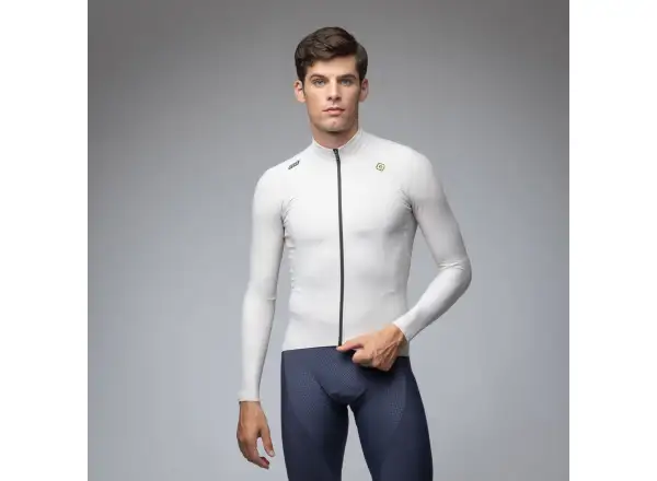 Alé R-EV1 Warm Race pánsky zateplený cyklistický dres Stone
