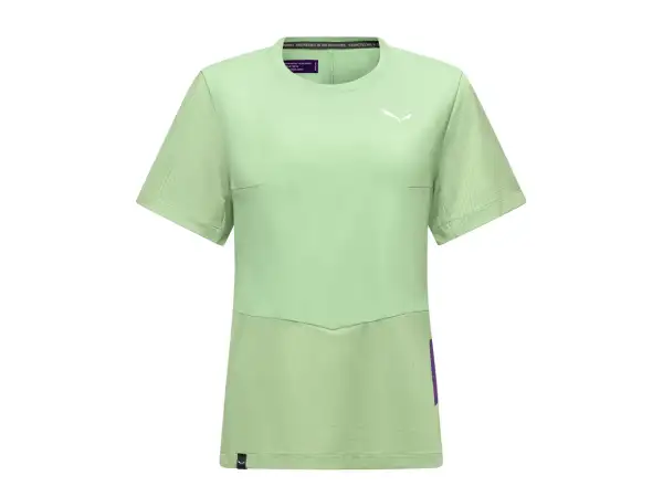 Salewa Dry'Ton Hybrid dámske tričko krátky rukáv Pastel Green