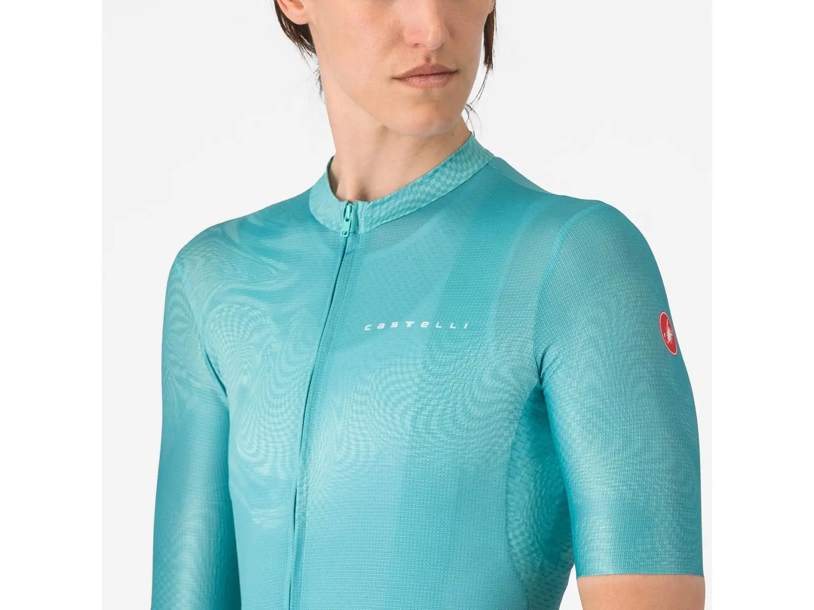 Castelli Fantasia dámsky dres krátky rukáv Pool Blue