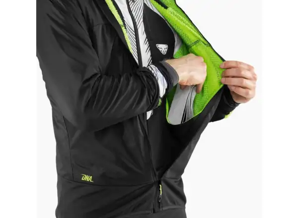 Dynafit DNA Polartec Alpha pánska bunda Black Out/Neon Yellow
