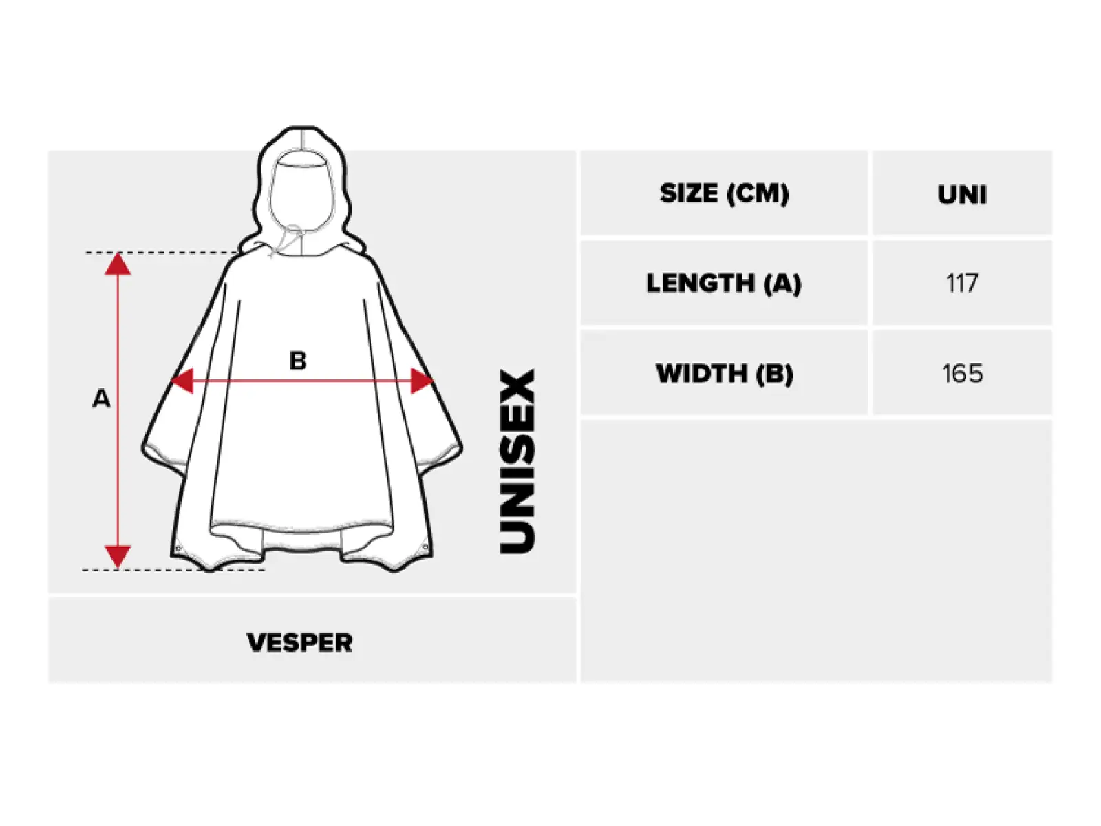 Viking Vesper Pončo Black