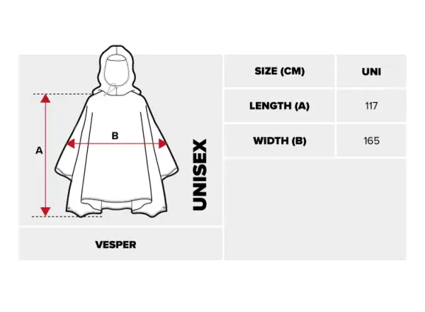 Viking Vesper Pončo Black
