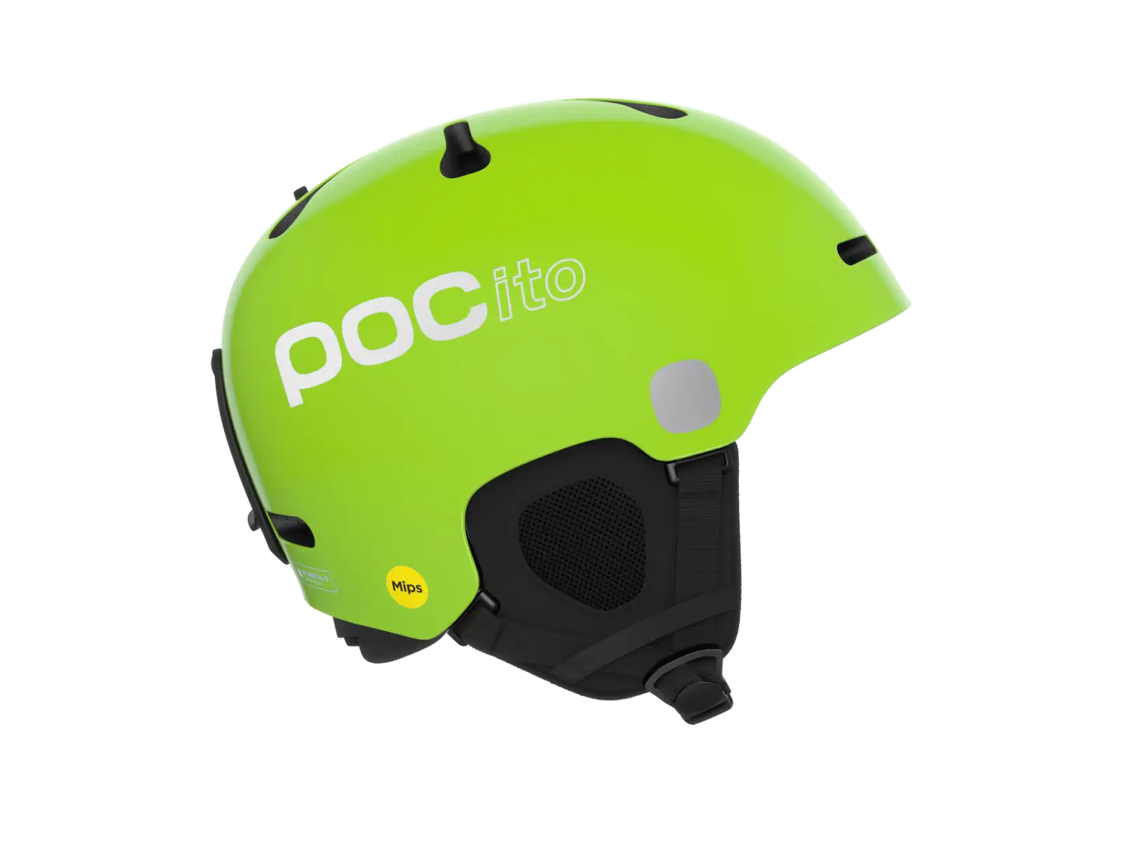 POC POCito Fornix MIPS detská lyžiarska prilba Fluorescent Yellow/Green