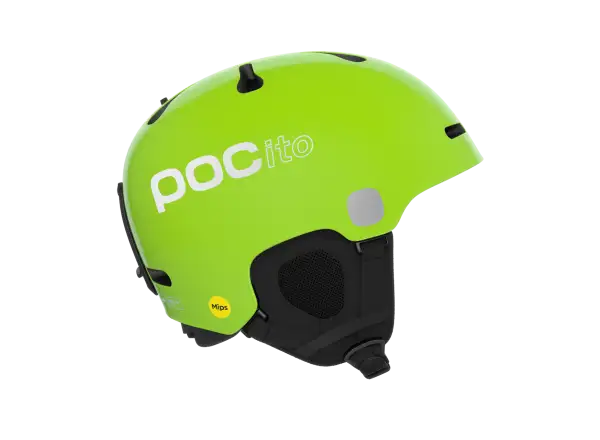 POC POCito Fornix MIPS detská lyžiarska prilba Fluorescent Yellow/Green