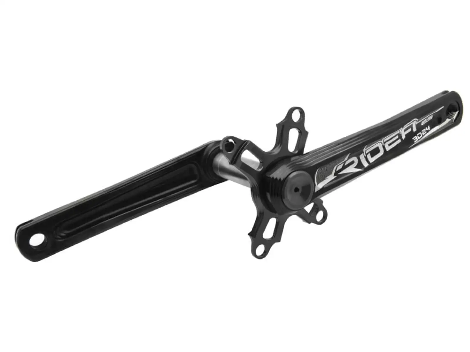 Ridea R491 cestné kľuky AL+titán 175 mm čierna/biela bez prevodníka