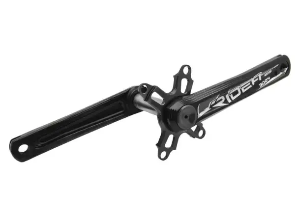 Ridea R491 cestné kľuky AL+titán 175 mm čierna/biela bez prevodníka