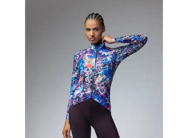 Alé PR-E Jardin dámsky zateplený dres dlhý rukáv Purple Combo