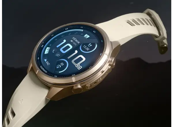 Garmin fenix 9 Pro inReach 43 mm inteligentné hodinky Autumn gold titanium/Cream/french gray