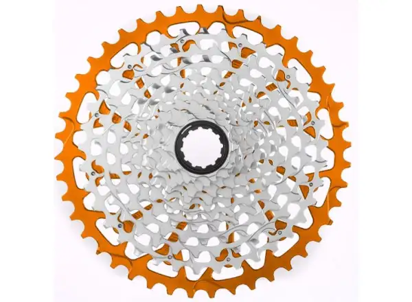 Garbaruk 12 rýchlostná gravel kazeta 10-44 zubov. Sram XD čierna oranžová.