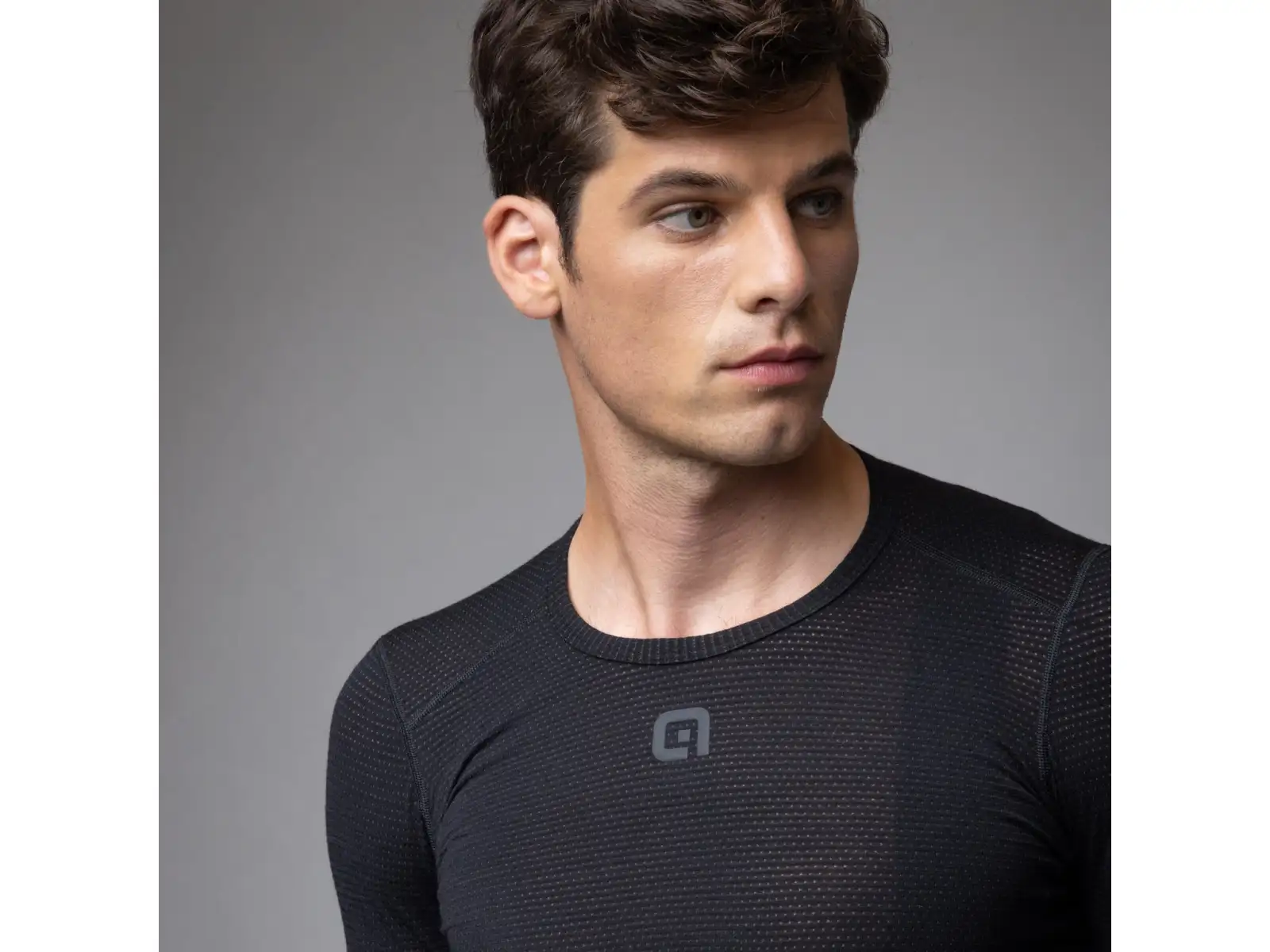 Alé Intimo Merino pánske spodné tričko dlhý rukáv Black
