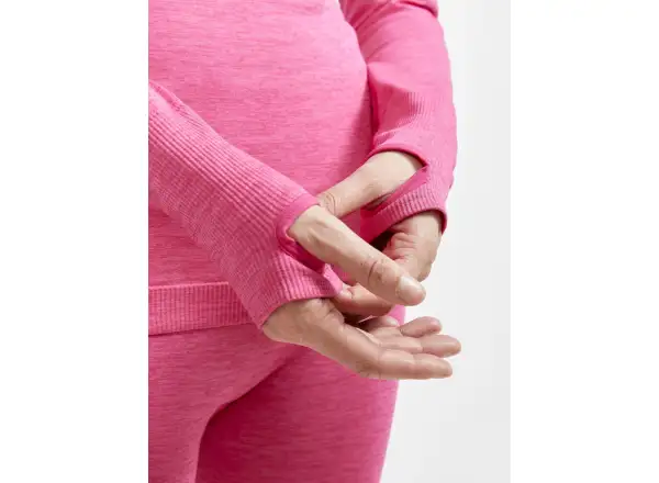 Craft CORE Dry Active Comfort Zip dámska mikina dlhý rukáv ružová