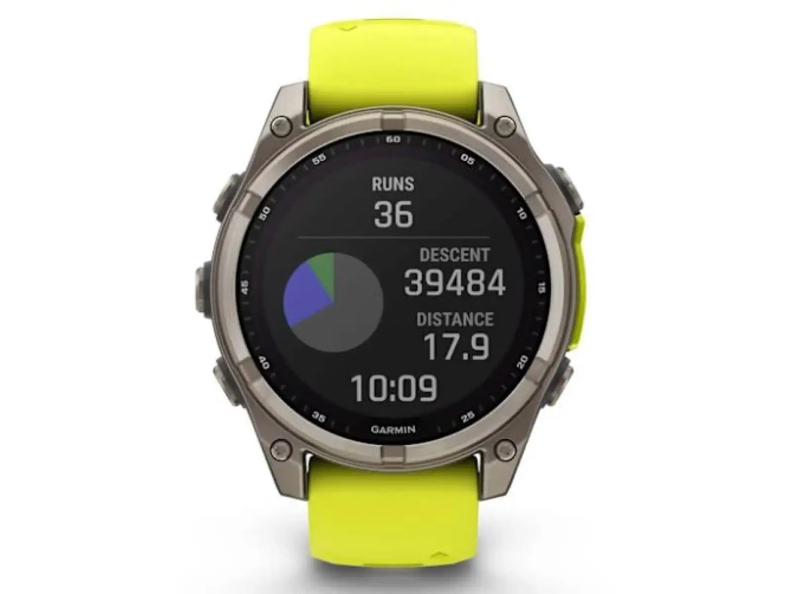 Garmin fenix 8 - 51 mm Solar Sapphire inteligentné hodinky Titanium Yellow/Graphite
