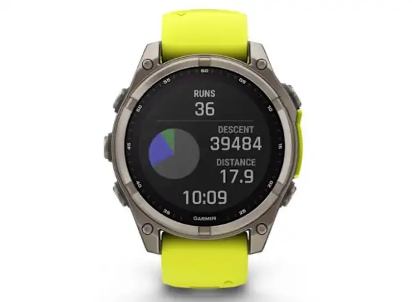 Garmin fenix 8 - 51 mm Solar Sapphire inteligentné hodinky Titanium Yellow/Graphite