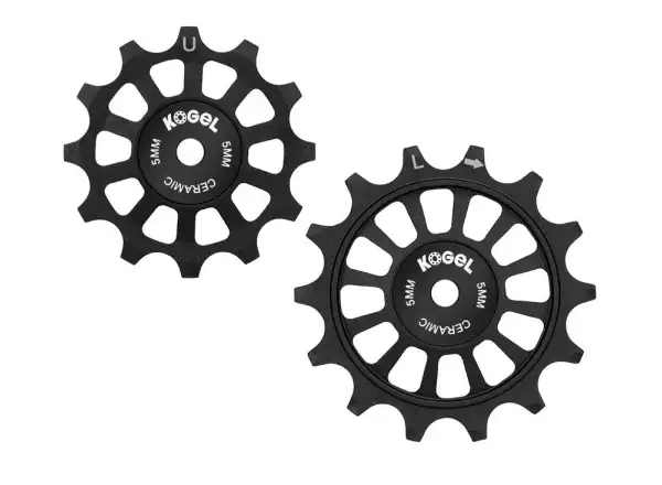 Kogel cestné kladky celokeramické pre Shimano Dura Ace / Ultegra 12/14 z. Black