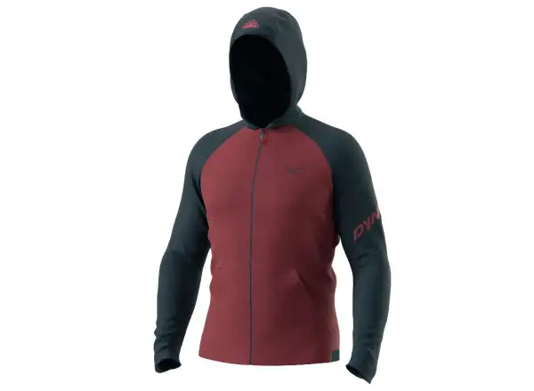 Dynafit 24/7 Polartec pánska mikina s kapucňou Burgundy